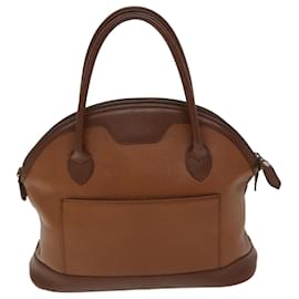 Autre Marque-Bolsa Burberrys Couro Marrom Auth bs14434-Marrom