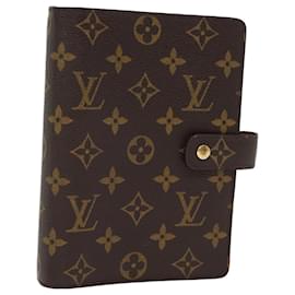 Louis Vuitton-LOUIS VUITTON Monogram Agenda MM Day Planner Cover R20105 LV Auth th4897-Monogram