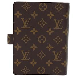 Louis Vuitton-LOUIS VUITTON Monogram Agenda MM Day Planner Cover R20105 LV Auth e4897-Monogramme