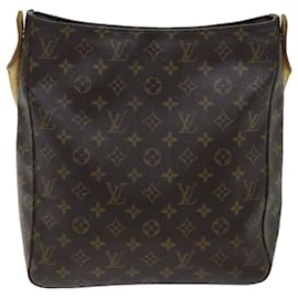 Louis Vuitton-LOUIS VUITTON Monogram Looping GM Shoulder Bag M51145 LV Auth 75781-Monogram