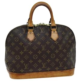 Louis Vuitton-Bolso de mano Alma con monograma LOUIS VUITTON M51130 LV Auth 75770-Monograma