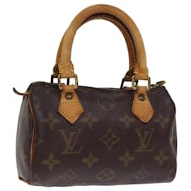 Louis Vuitton-LOUIS VUITTON Monogram Mini Speedy Hand Bag M41534 LV Auth bs14463-Monogram