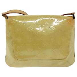 Louis Vuitton-LOUIS VUITTON Monogram Vernis Thompson Street Bolso Beige M91301 LV Auth hk1326-Beige