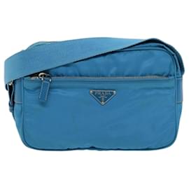 Prada-PRADA Shoulder Bag Nylon Light Blue Auth 75426-Light blue