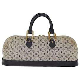 Louis Vuitton-LOUIS VUITTON Monogram Mini Alma Ron Hand Bag Blue M92205 LV Auth 75285-Blue