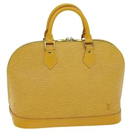 Louis Vuitton-Bolsa de mão LOUIS VUITTON Epi Alma Tassili Yellow M52149 Autenticação de LV 75756-Outro