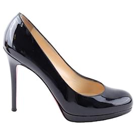 Christian Louboutin-patent leather heels-Black