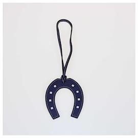 Hermès-HERMES Bag charms T.  White gold-Blue