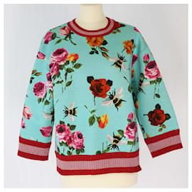 Gucci-Gucci Light Green Printed Sweatshirt-Green