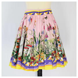 Dolce & Gabbana-Dolce & Gabbana Multicolor Printed Short Skirt-Multiple colors