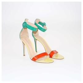 Autre Marque-Gianvito Rossi Multicolor Slingback Portofino Sandals-Multiple colors