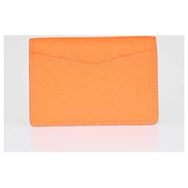 Louis Vuitton-Organisateur de poche Taurillon orange Louis Vuitton-Orange