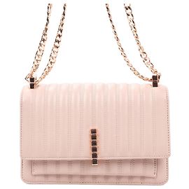 Bolsa de Ombro Chopard Ice Cube em Pó Rosa Bege
