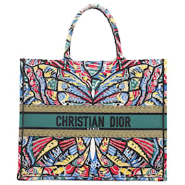 Dior-Christian Dior Large Butterfly Book Tote Multicolor-Multiple colors