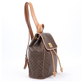 Céline-Celine Macadam Boston Backpack in Brown-Brown