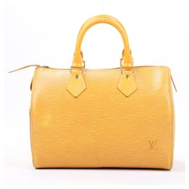 Louis Vuitton-Louis Vuitton Epi Leather Speedy 25 Handbag in Yellow-Yellow