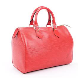 Louis Vuitton-Louis Vuitton Epi Cuir Speedy 25 Sac à main en rouge castillan-Rouge