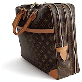 Louis Vuitton-Louis Vuitton Sirius monogram travel document bag-Brown