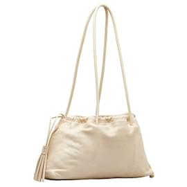 Gucci-Gucci Leather Tassel Shoulder Bag  Leather Shoulder Bag 001 4403 in good condition-Other