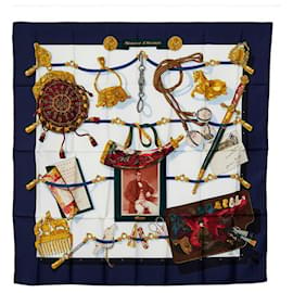 Hermès-HERMES CARRE 90 Memoire d'Hermes Silk Scarf Canvas Scarf in Good condition-Other