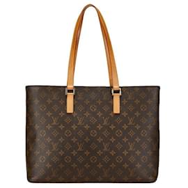 Louis Vuitton-Louis Vuitton Luco Tote Bolso Tote De Lona M51155 en buen estado-Otro