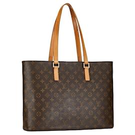 Louis Vuitton-Louis Vuitton Luco Tote Canvas Tote Bag M51155 in good condition-Other