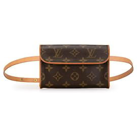 Louis Vuitton-Louis Vuitton Pochette Florentine Canvas Belt Bag M51855 in good condition-Other