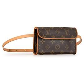 Louis Vuitton-Louis Vuitton Pochette Riñonera De Lona Florentina M51855 en buen estado-Otro