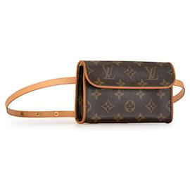Louis Vuitton-Louis Vuitton Pochette Florentine Canvas Belt Bag M51855 en bon état-Autre