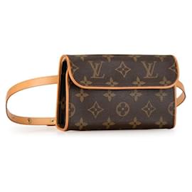 Louis Vuitton-Louis Vuitton Pochette Florentine Canvas Belt Bag M51855 in good condition-Other