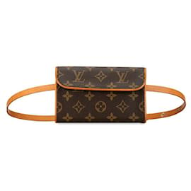 Louis Vuitton-Louis Vuitton Pochette Florentine Canvas Belt Bag M51855 in good condition-Other