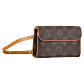 Louis Vuitton-Louis Vuitton Pochette Florentine Canvas Belt Bag M51855 in good condition-Other