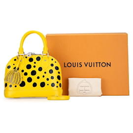 Louis Vuitton-Bolsa de mão em couro Alma BB M21700 da Louis Vuitton em ótimo estado-Amarelo