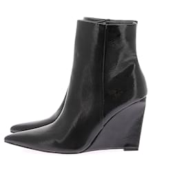 Autre Marque-NON SIGNE / UNSIGNED  Boots T.eu 38 Vegan leather-Black