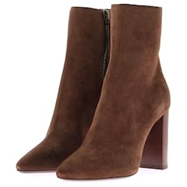 Saint Laurent-SAINT LAURENT  Boots T.eu 39 Suede-Camel