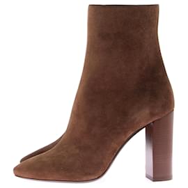 Saint Laurent-SAINT LAURENT  Boots T.eu 39 Suede-Camel