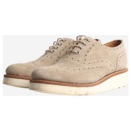 Autre Marque-Taupe platform sole brogues - size EU 40-Taupe