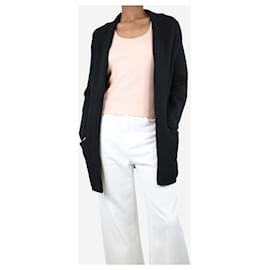 Hermès-Black cashmere open cardigan - size XS-Black