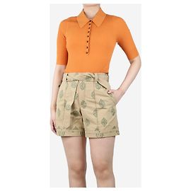 A.L.C Orange ribbed bodysuit - size L Orange