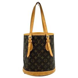 Louis Vuitton-Louis Vuitton Bucket PM-Brown