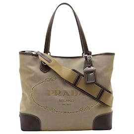 Prada-Prada Logo Jacquard-Brown