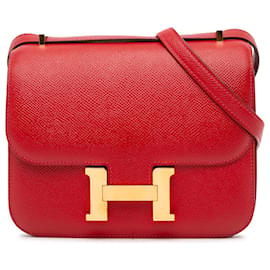 Hermès-Hermès Red Mini Epsom Constance-Red