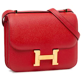 Hermès-Hermès Red Mini Epsom Constance-Red