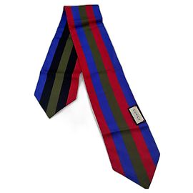 Lenço Twilly Gucci de seda multicolorido Multicor