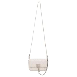Givenchy-Givenchy Mini Pocket Convertible Bag in White Goatskin Leather-White