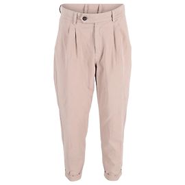 Autre Marque Herr P. Tapered Cropped Hose aus beiger Baumwolle  Beige