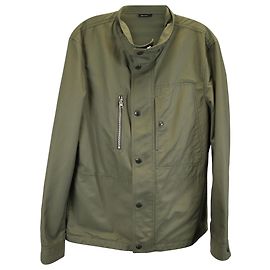 Tom Ford Militärjacke aus olivgrüner Baumwolle Grün Olivgrün