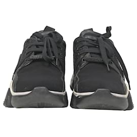 Givenchy-Givenchy Jaw Low Top Chunky Sneakers in Black Leather-Black