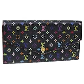 Louis Vuitton-LOUIS VUITTON Monogram Multicolor PortefeuilleSarah Wallet M93747 auth 75705-Black