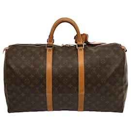 Louis Vuitton-Monograma de Louis Vuitton Keepall 50 Bolsa Boston M41426 LV Auth 73921-Monograma